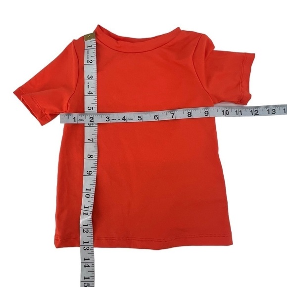 cat & jack Orange Short Sleeve Rashguard Swim Shirt Size 18 Months Kids - Picture 4 of 5